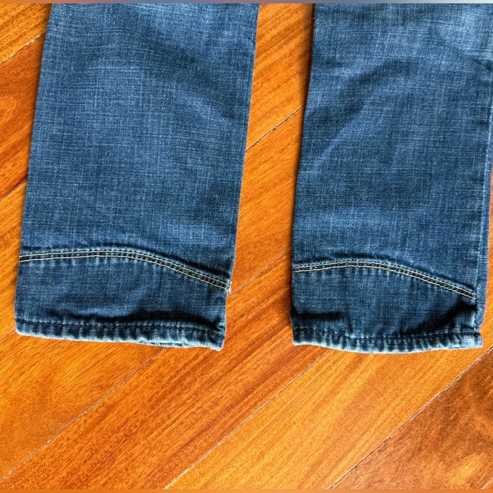 Gap Boys Slouch Jeans Pants 👖 Denim Blue Kids distressed Pant Size - 7 Slim